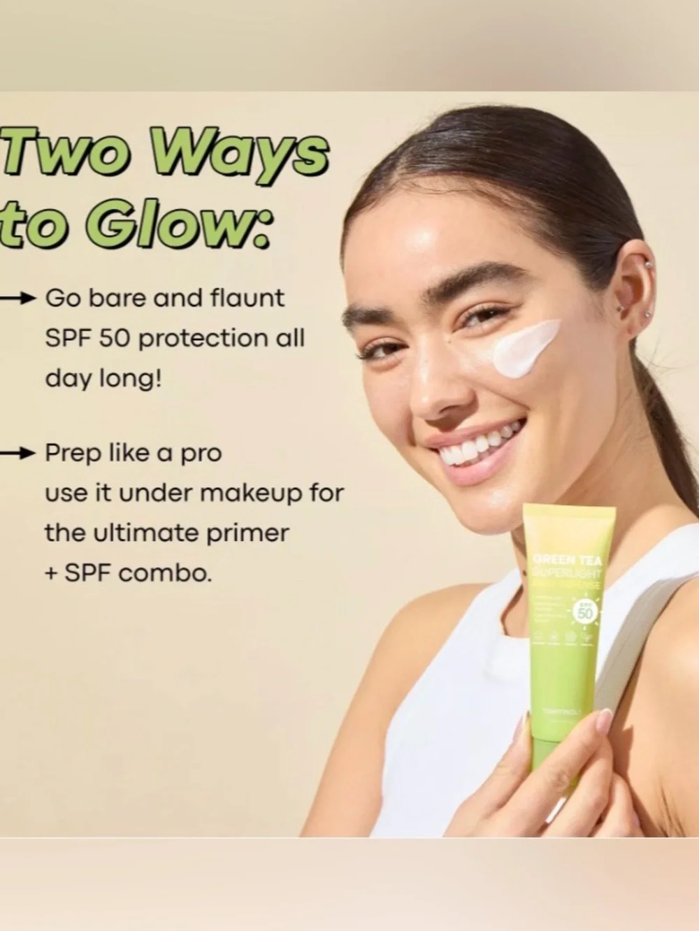 Tony Moly Green Tea Superlight Daily Defense, 2 in total, expires 2027 - Picture 3 of 5